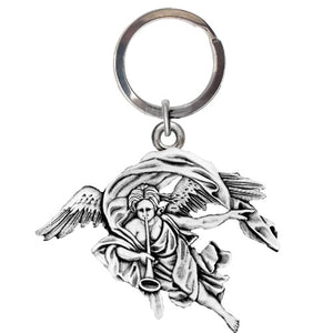 Trumpet Angel Key Chain
