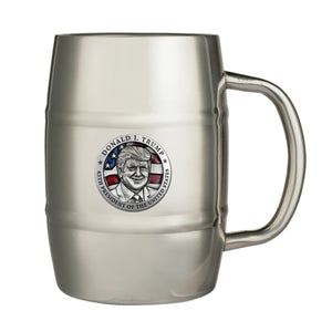 Donald Trump w/ Flag Keg Mug