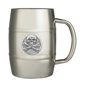 Skull and Bones Keg Mug