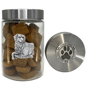Golden Retriever Good Dog Treat Jar