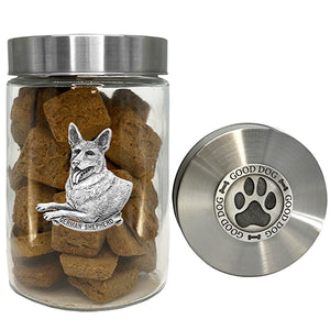 German Shepherd Good Dog Treat Jar
