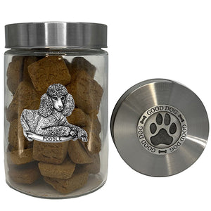 Poodle Good Dog Treat Jar