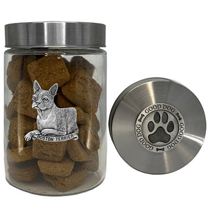 Boston Terrier Good Dog Treat Jar