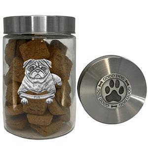 Pug Good Dog Treat Jar
