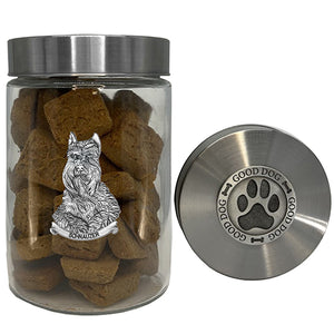 Schnauzer Good Dog Treat Jar