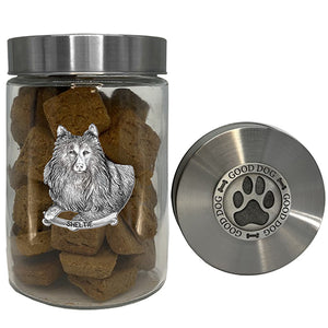 Sheltie Good Dog Treat Jar