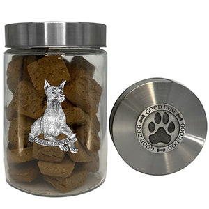 Doberman Pinscher Good Dog Treat Jar