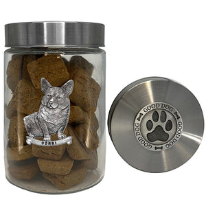 Corgi Good Dog Treat Jar