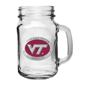 Virginia Tech University VT Logo Mason Jar Mug
