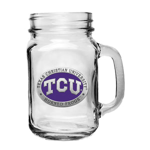 Texas Christian University Mason Jar Mug