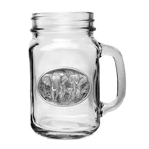Elephant Mason Jar Mug
