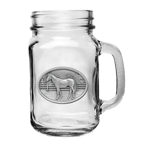 Racehorse Mason Jar Mug