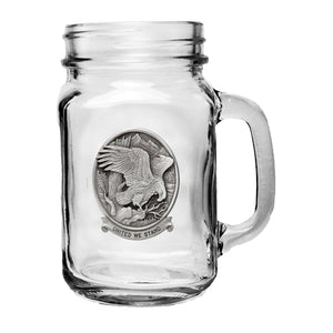 Bald Eagle w/ United We stand Mason Jar Mug