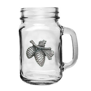 Pine Cone Mason Jar Mug
