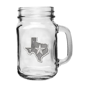 Texas State Mason Jar