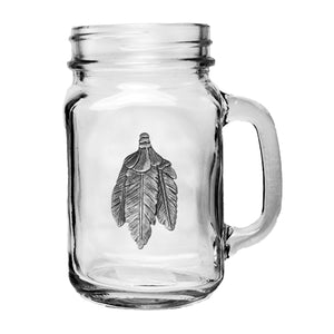 Feathers Mason Jar Mug