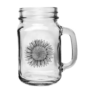 Sunflower Mason Jar Mug