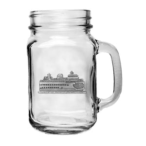 Ferry Boat Mason Jar Mug
