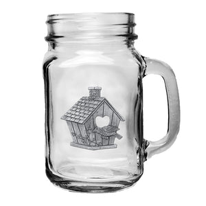Birdhouse Mason Jar Mug