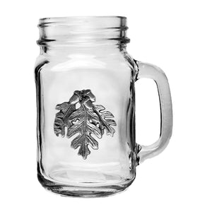 Oak Leaf Mason Jar Mug