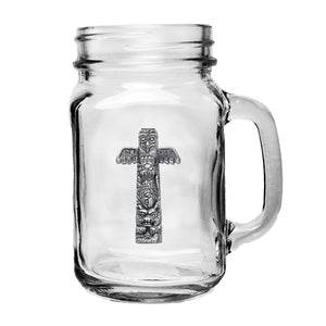 Totem Pole Mason Jar Mug