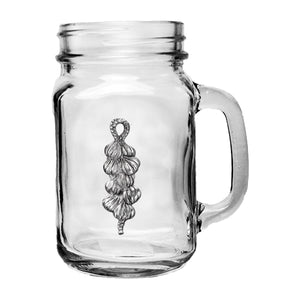 Garlic Mason Jar Mug