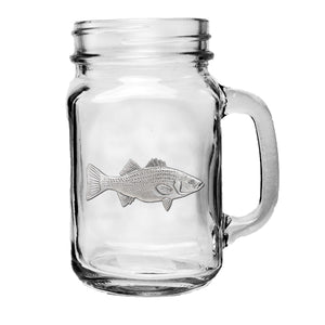 Stripped Bass Mason Jar Mug