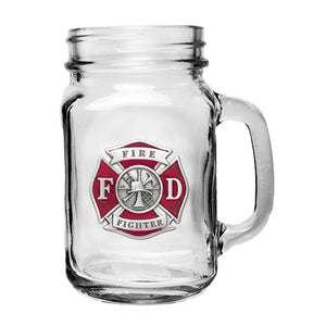 Fire Fighter Mason Jar Mug