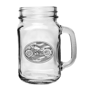 Motorcycle Mason Jar Mug