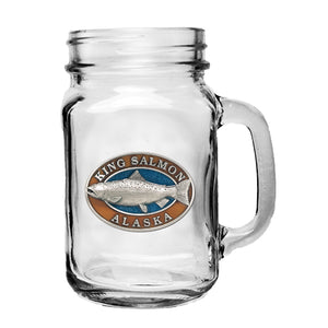 King Salmon Mason Jar Mug
