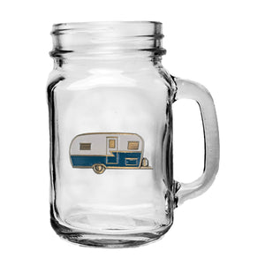 Vintage Camper Mason Jar Mug