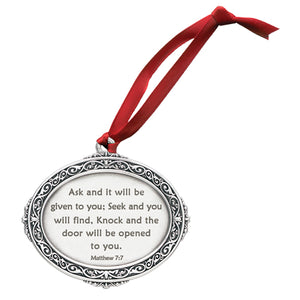 Ask, Seek, Knock Ornament