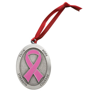 Pink Ribbon Ornament