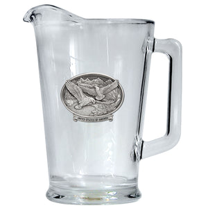 Eagle Soaring w/ USA Pitcher