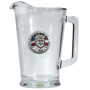 Donald Trump w/ Flag Pitcher