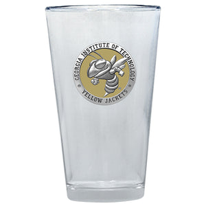 Georgia Tech Buzz Logo Pint Glass