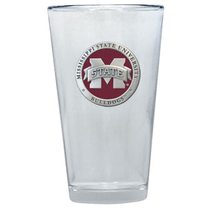 Mississippi State University Bulldogs "M" Logo Pint Glass