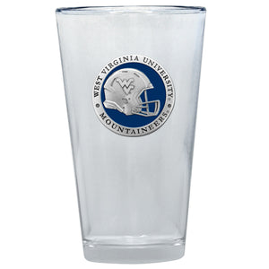 West Virginia University Helmet Pint Glass