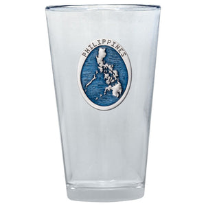Philippines Map Pint Glass