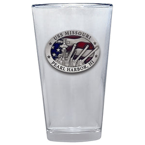 USS Missouri Pint Glass