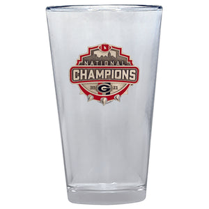 2021 Georgia Official Champion Logo Pint Glass