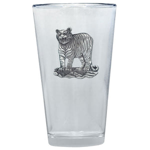 Tiger Pint Glass