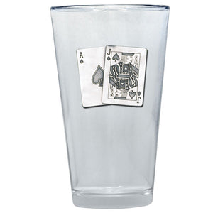 Black Jack Pint Glass