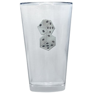 Dice Pint Glass