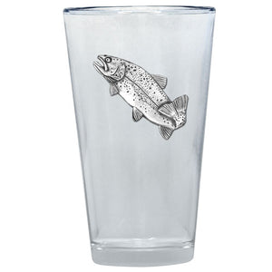 Trout Pint Glass