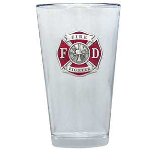 Fire Fighter Pint Glass
