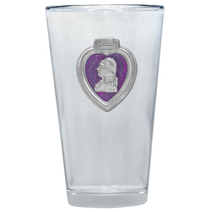 Purple Heart Pint Glass