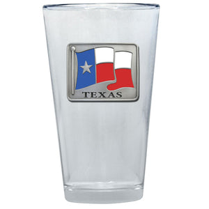 Texas Flag Pint Glass