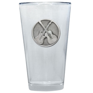 Guitars Pint Glass
