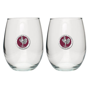 Virginia Tech University Hokies Stemless Goblets (Set Of 2)